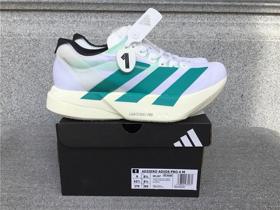 Adidas Adizero Adios Pro 4 White Pure Teal (UA)