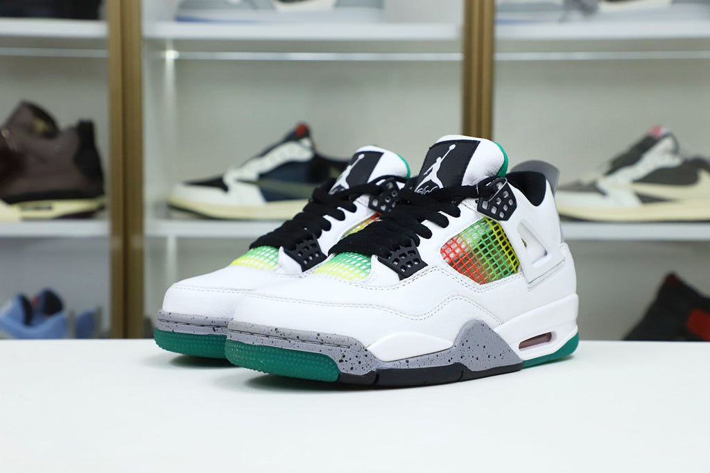 Air Jordan 4 Retro Lucid Green Rasta
