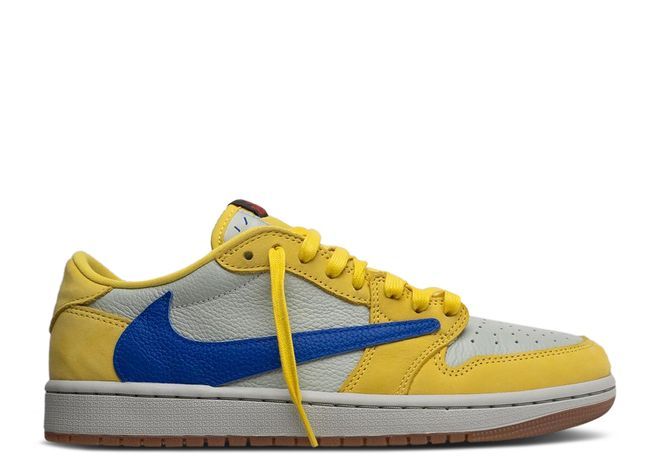 Travis Scott x Air Jordan 1 Retro Low OG SP “Elkins/Canary Yellow”