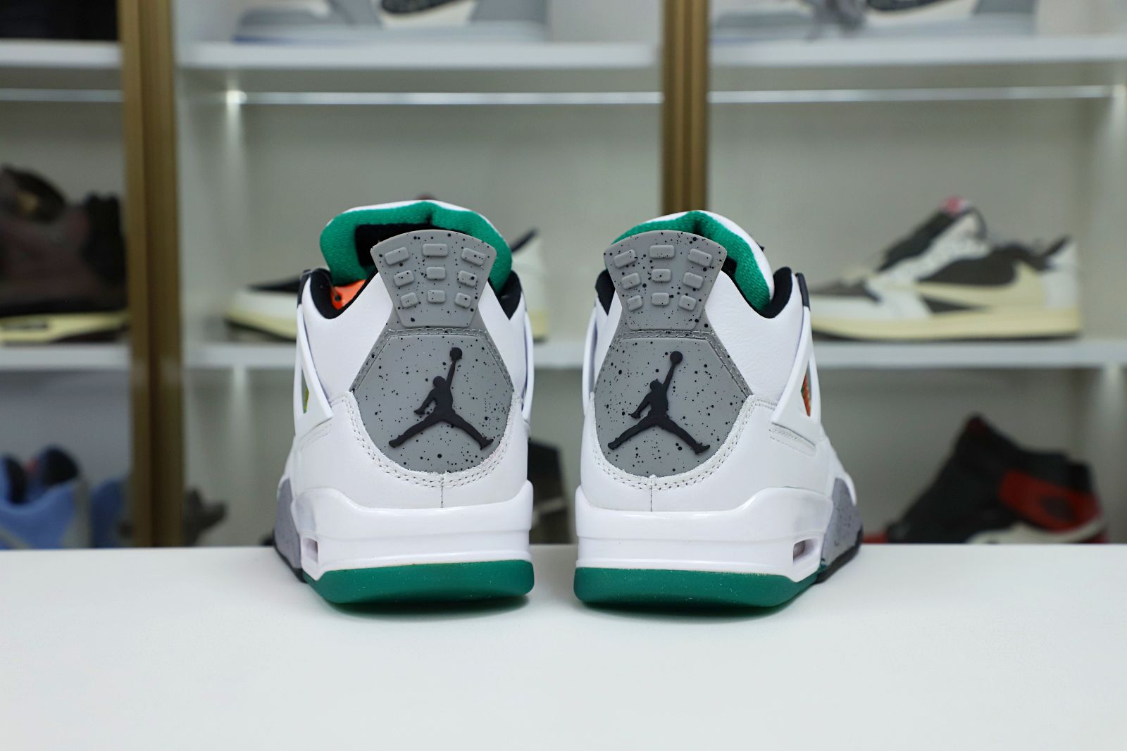 Air Jordan 4 Retro Lucid Green Rasta