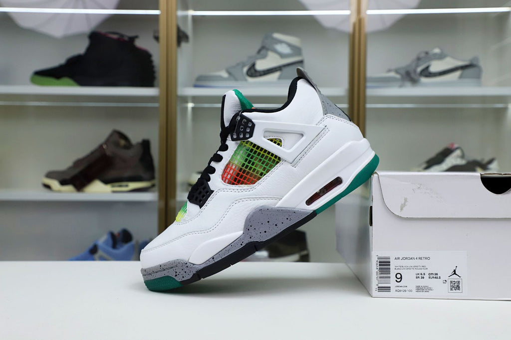 Air Jordan 4 Retro Lucid Green Rasta