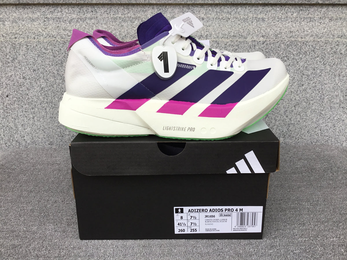 Adidas Wmns Adizero Adios Pro 4 White Collegiate Purple Semi Blue (UA)