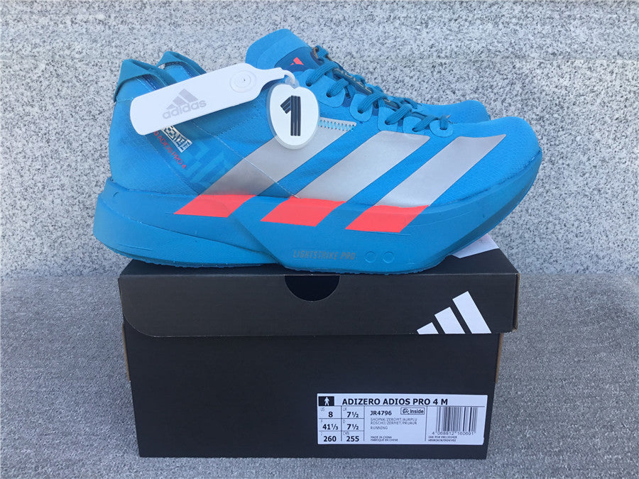 Adidas Adizero Adios Pro 4 Solar Blue Silver Metallic Lucid Red (UA)