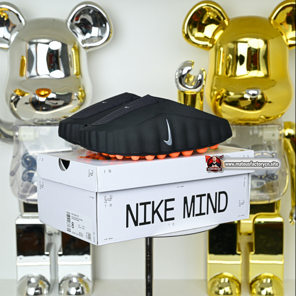 Nike Mind 001 Slide Black Hyper Crimson (UA)