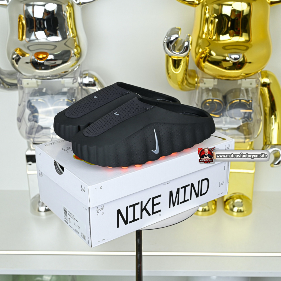Nike Mind 001 Slide Black Hyper Crimson (UA)