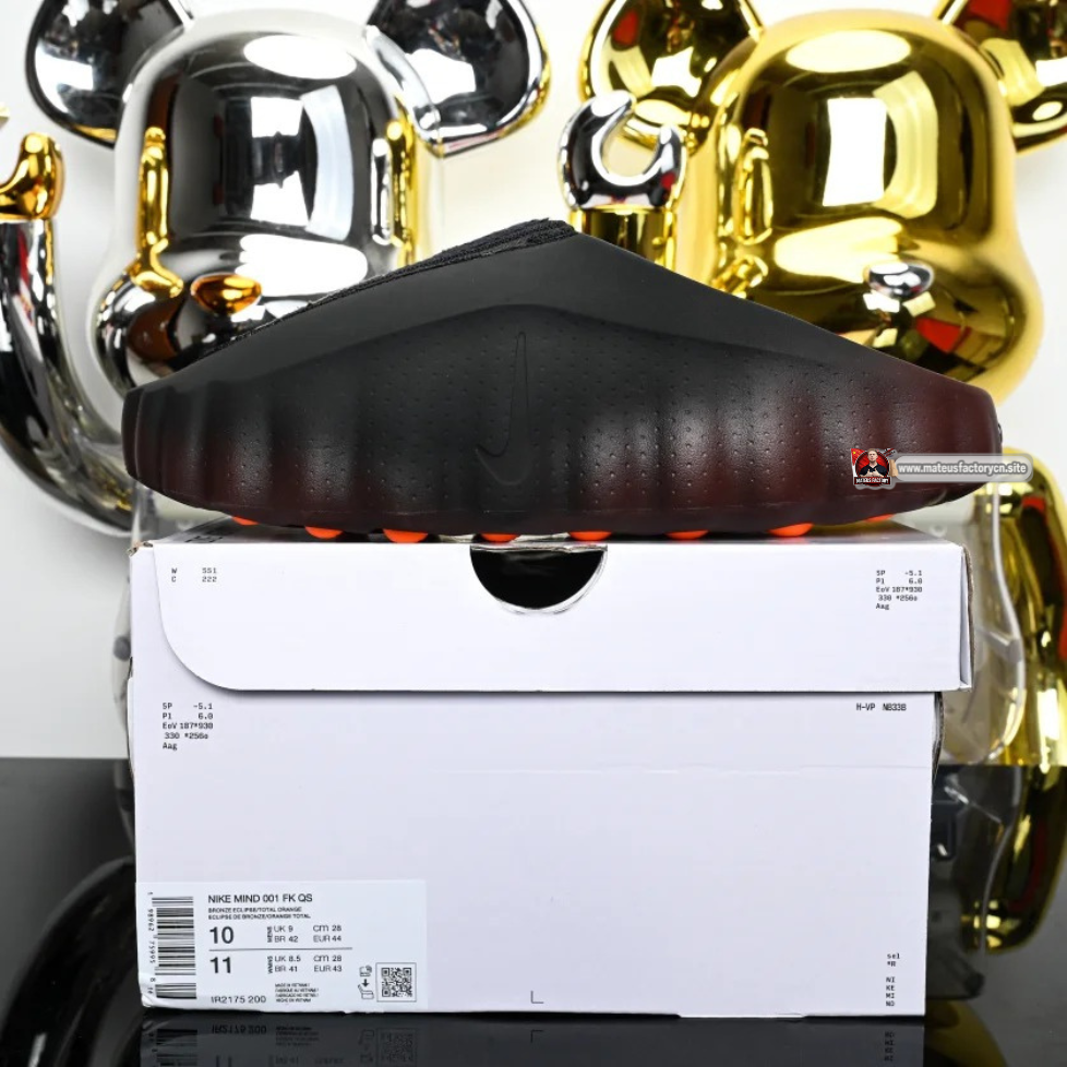 Nike Mind 001 Flyknit Slide Bronze Eclipse Total Orange (UA)