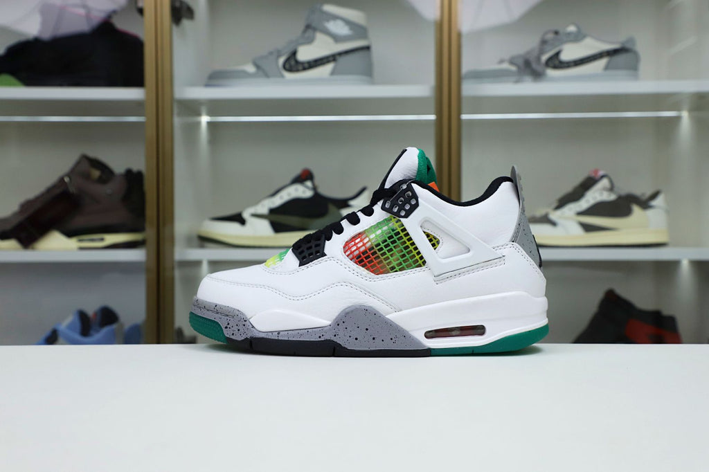 Air Jordan 4 Retro Lucid Green Rasta
