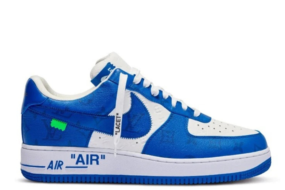 Louis Vuitton x Nike Air Force 1 Low – White & Royal Blue  (UA)