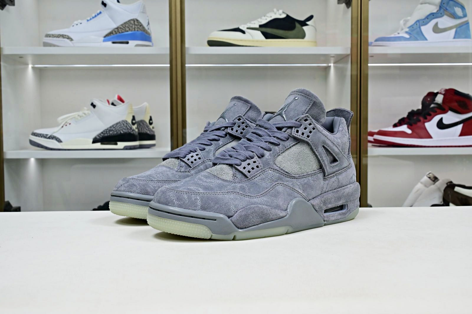 Kaws X Air Jordan 4 Retro Grey 2017