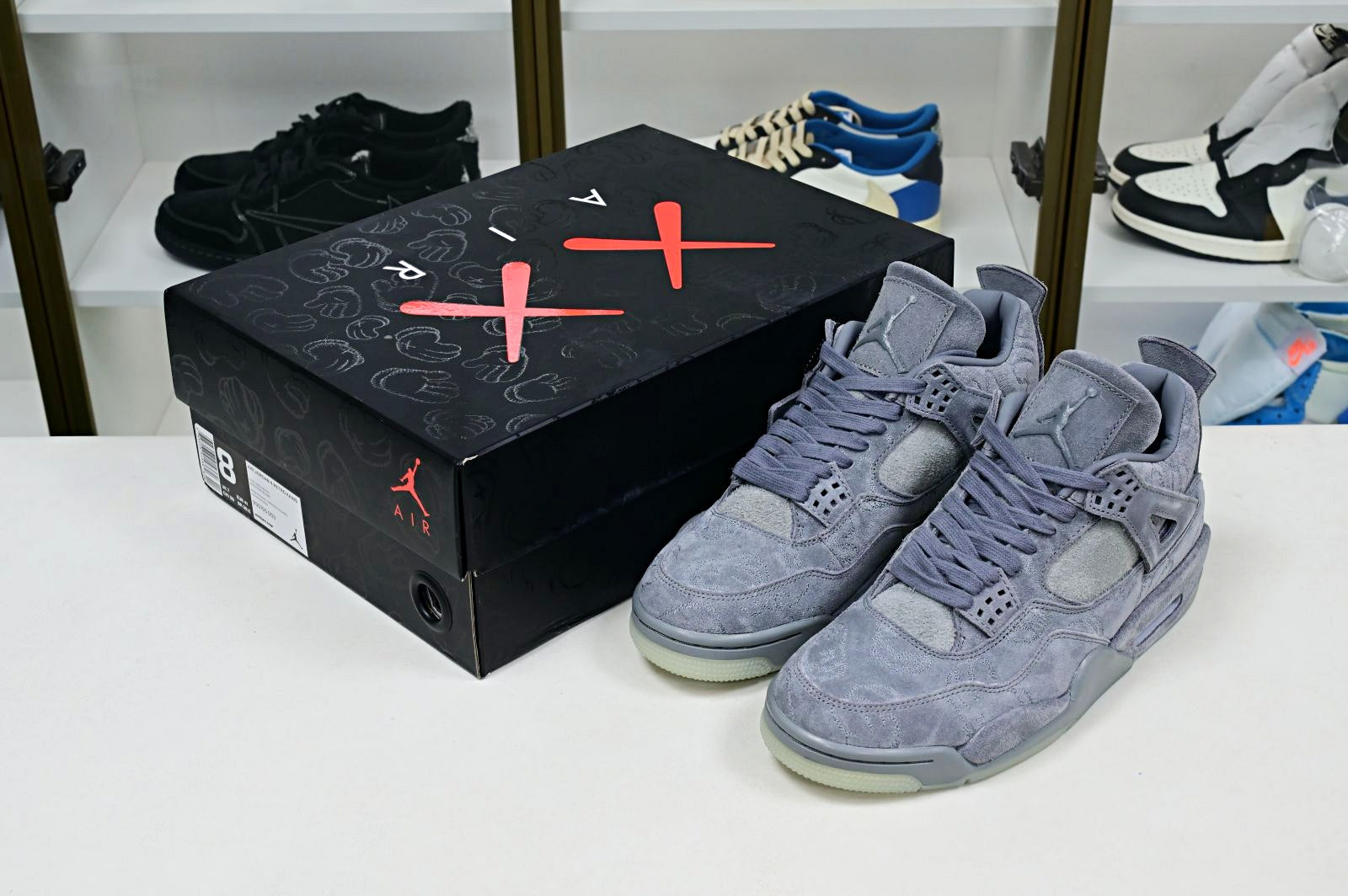 Kaws X Air Jordan 4 Retro Grey 2017