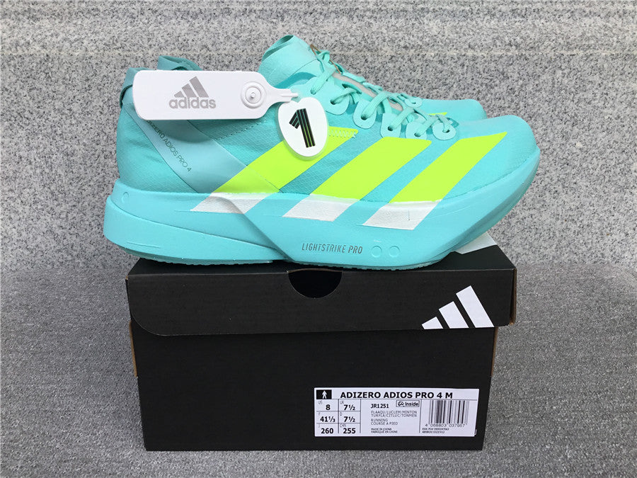 Adidas Adizero Adios Pro 4 Flash Aqua Lucid Lemon  (UA)