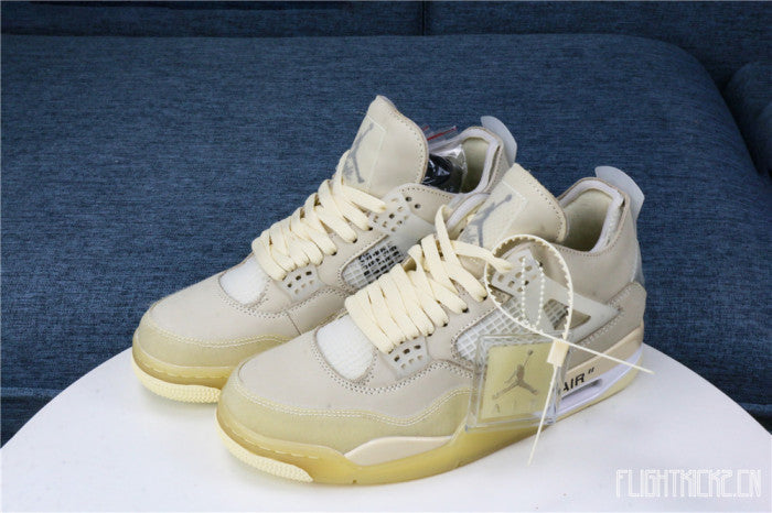Off White x Air Jordan 4 Sail