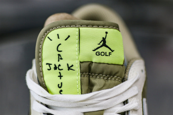 Travis Scott x Air Jordan 1 Low Golf Neutral Olive