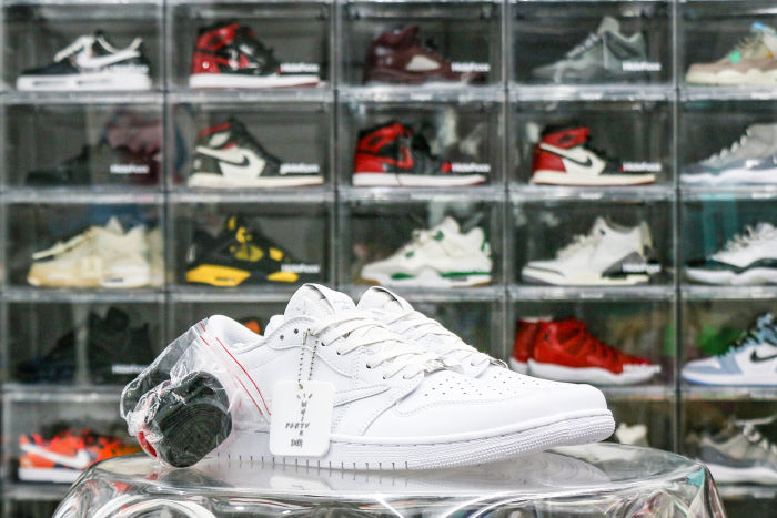 Travis Scott x Air Jordan 1 Retro Low OG SP Michael Rubin White Party