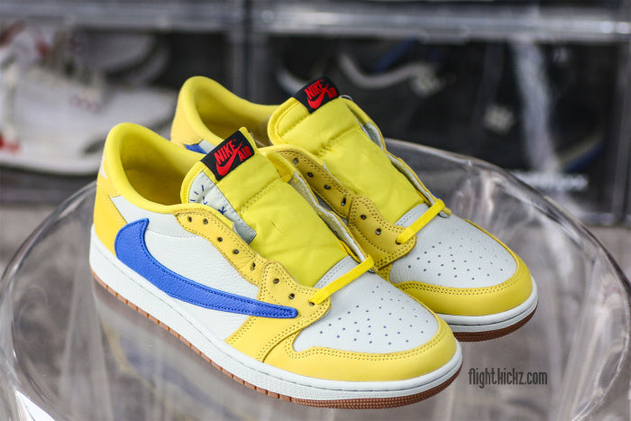 Travis Scott x Air Jordan 1 Retro Low OG SP “Elkins/Canary Yellow”