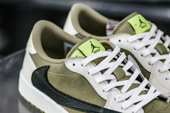 Travis Scott x Air Jordan 1 Low Golf Neutral Olive