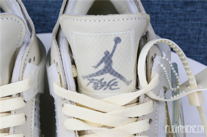 Off White x Air Jordan 4 Sail