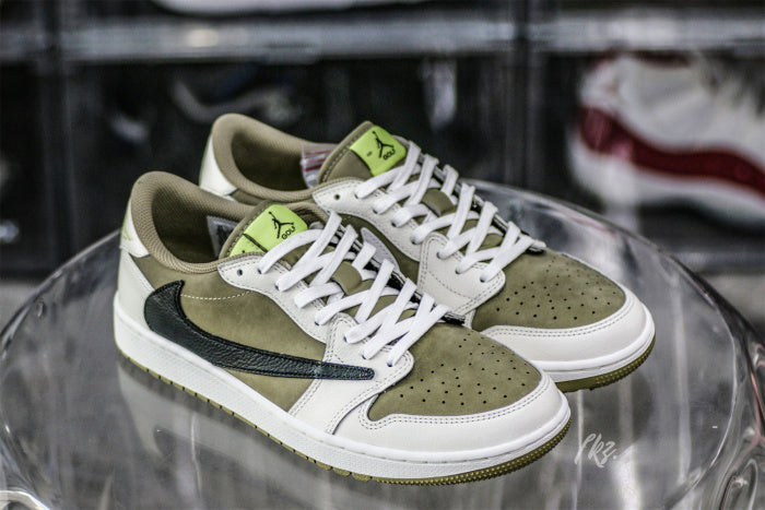 Travis Scott x Air Jordan 1 Low Golf Neutral Olive