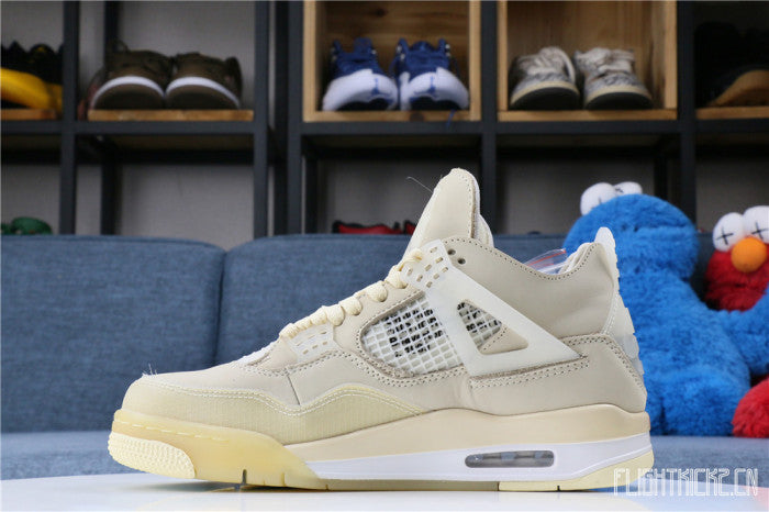 Off White x Air Jordan 4 Sail