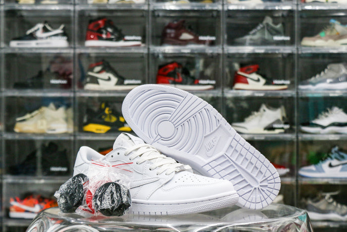 Travis Scott x Air Jordan 1 Retro Low OG SP Michael Rubin White Party