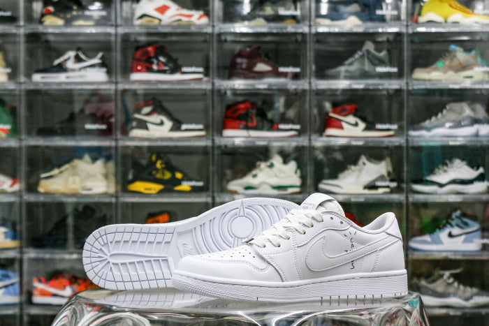 Travis Scott x Air Jordan 1 Retro Low OG SP Michael Rubin White Party