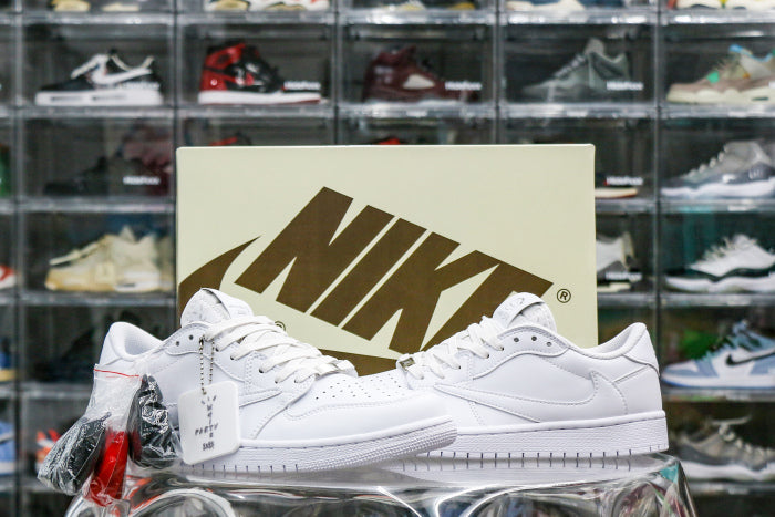 Travis Scott x Air Jordan 1 Retro Low OG SP Michael Rubin White Party