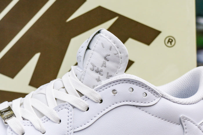 Travis Scott x Air Jordan 1 Retro Low OG SP Michael Rubin White Party