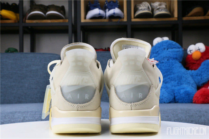 Off White x Air Jordan 4 Sail