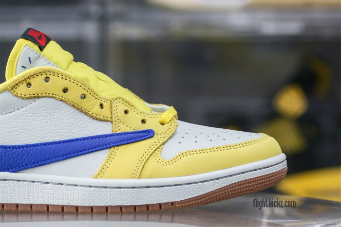 Travis Scott x Air Jordan 1 Retro Low OG SP “Elkins/Canary Yellow”