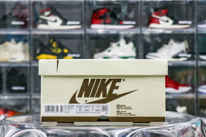 Travis Scott x Air Jordan 1 Retro Low OG SP Michael Rubin White Party