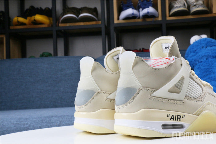 Off White x Air Jordan 4 Sail