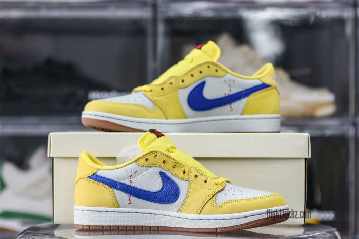Travis Scott x Air Jordan 1 Retro Low OG SP “Elkins/Canary Yellow”