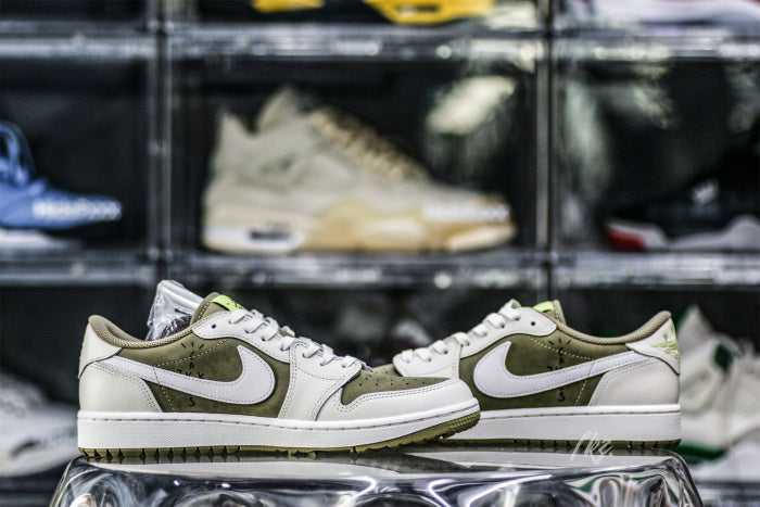 Travis Scott x Air Jordan 1 Low Golf Neutral Olive
