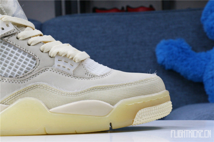 Off White x Air Jordan 4 Sail