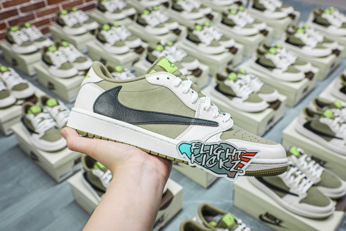 Travis Scott x Air Jordan 1 Low Golf Neutral Olive