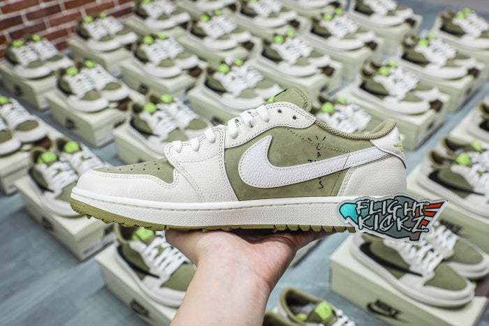 Travis Scott x Air Jordan 1 Low Golf Neutral Olive