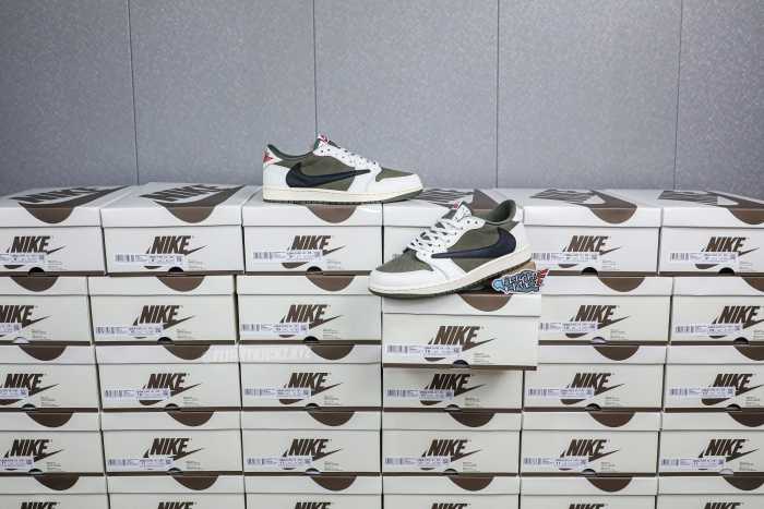Travis Scott x Air Jordan 1 'Oliva Médio'