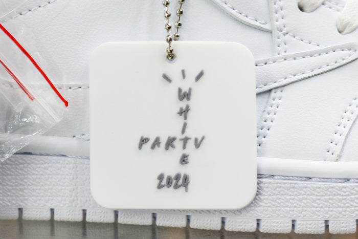Travis Scott x Air Jordan 1 Retro Low OG SP Michael Rubin White Party