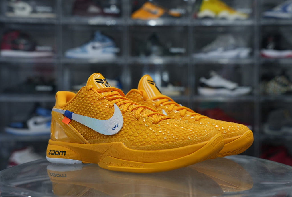 Off White x Nike Zoom Kobe 6 Yellow Custom (UA)