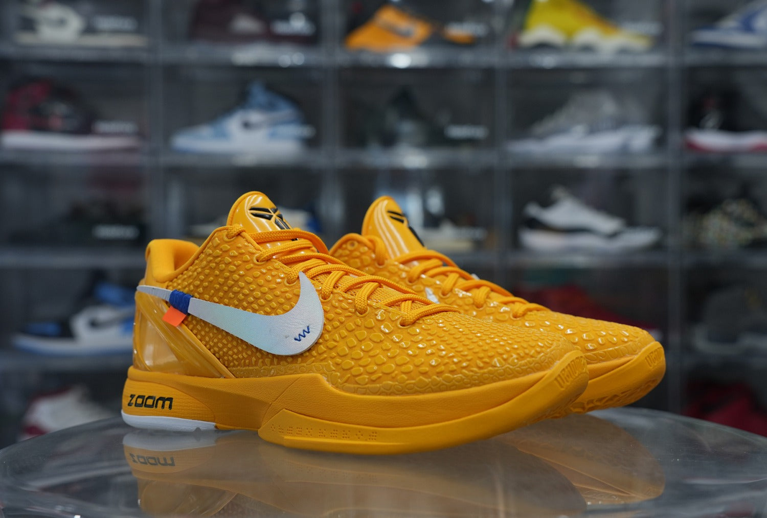 Off White x Nike Zoom Kobe 6 Yellow Custom (UA)
