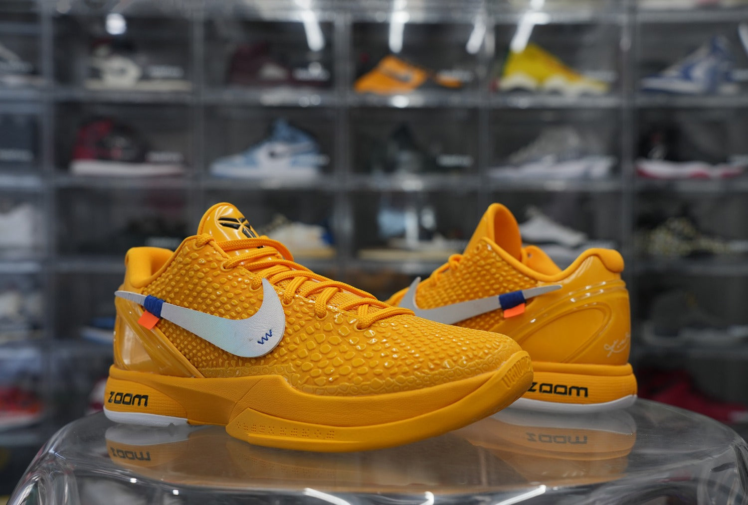 Off White x Nike Zoom Kobe 6 Yellow Custom (UA)