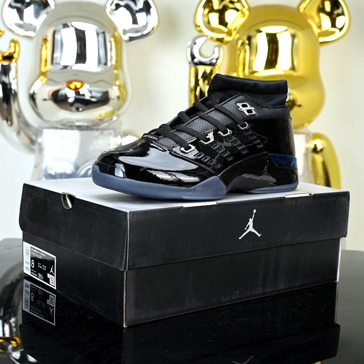 Air Jordan 17 Low SP Black Metallic Silver (UA)