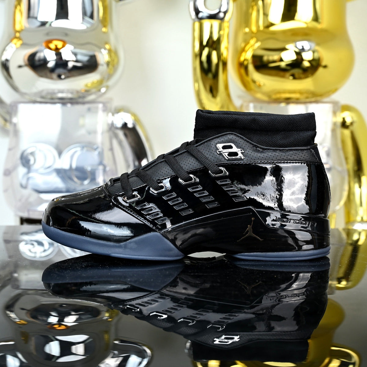 Air Jordan 17 Low SP Black Metallic Silver (UA)
