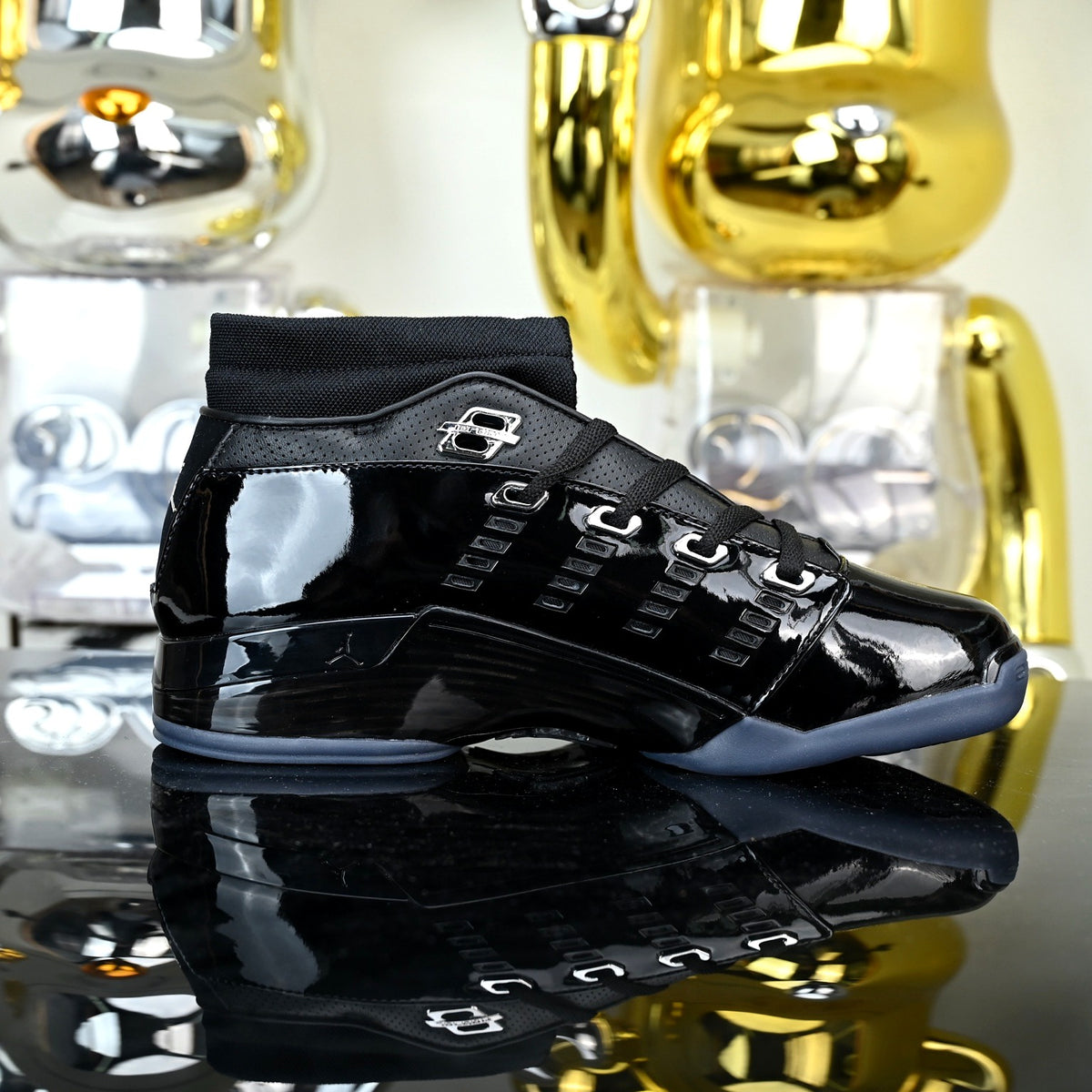 Air Jordan 17 Low SP Black Metallic Silver (UA)