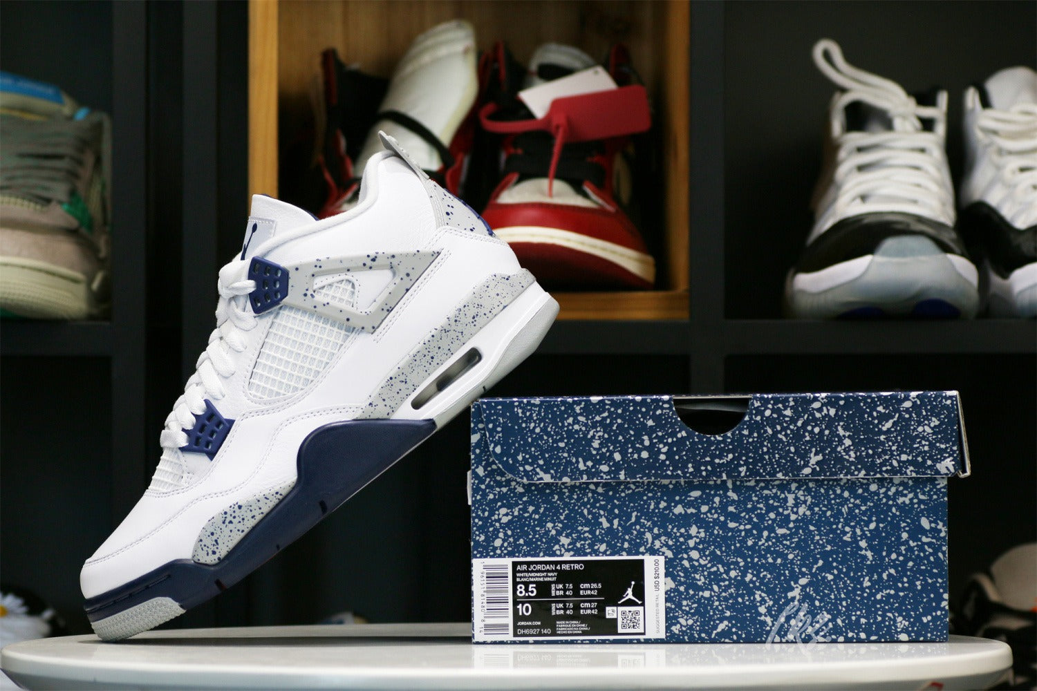 Air Jordan Retro 4 'Midnight Navy' 2022 (UA)