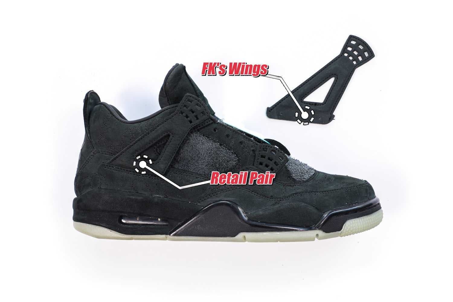 Kaws X Air Jordan 4 Retro Black 2017 (UA)