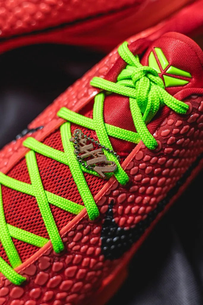 #H12 Nike Zoom Kobe 6 Protro “Reverse Grinch” 3.0 Original e Puro, Red