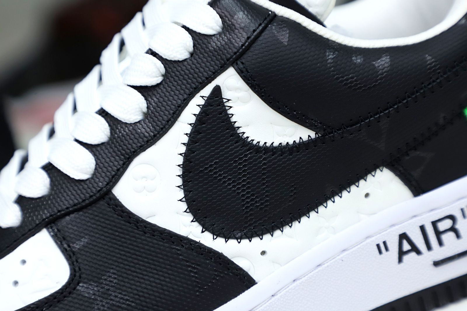 Louis Vuitton X Nike Air Force 1 Low Black White (UA)