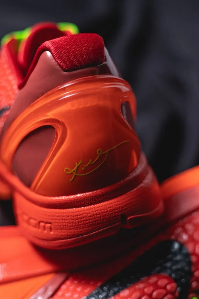 #H12 Nike Zoom Kobe 6 Protro “Reverse Grinch” 3.0 Original e Puro, Red