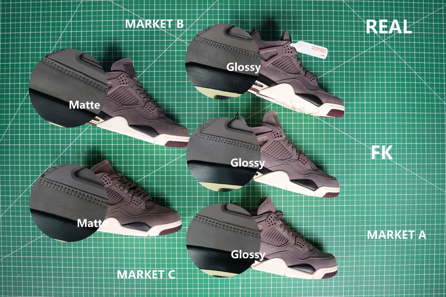 A Ma Maniére x Air Jordan 4 Retro 'Violet Ore' 2022 (UA)